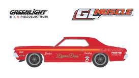 Mercury  - Cougar Eliminator 1969 red - 1:64 - GreenLight - 13370A - gl13370A | The Diecast Company