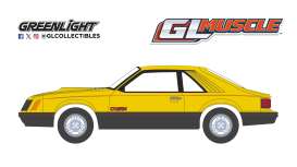 Ford Mustang - Cobra Fastback 1979 yellow/black - 1:64 - GreenLight - 13370C - gl13370C | The Diecast Company