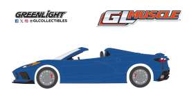 Chevrolet  - Stingray Convertible 2021 blue - 1:64 - GreenLight - 13370E - gl13370E | The Diecast Company