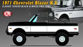 Chevrolet  - Blazer K/5 1971 black/white - 1:18 - Acme Diecast - 1807716 - acme1807716 | The Diecast Company