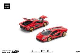 Lamborghini  - Countach LPI-800 red - 1:64 - Pop Race Limited - PR640259 - PR640259 | The Diecast Company