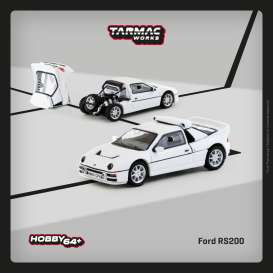 Ford  - RS200 white - 1:64 - Tarmac - T64P-001-WH - TC-T64P-001-WH | The Diecast Company