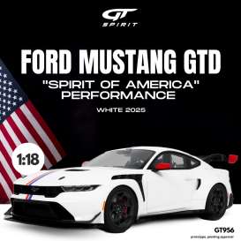 Ford Mustang - GTD 2025 white - 1:18 - GT Spirit - GT956 - GT956 | The Diecast Company