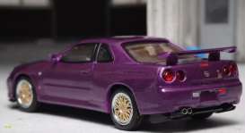 Nissan  - R34 purple - 1:64 - Stance Hunter - STH006 - STH006 | The Diecast Company