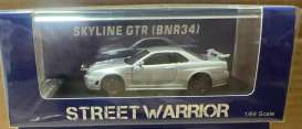 Nissan  - Skyline GTR (BR34) silver - 1:64 - Street Weapon - STW007 - STW007 | The Diecast Company