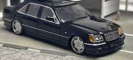 Mercedes Benz  - W140 black - 1:64 - Street Weapon - STW110 - STW110 | The Diecast Company