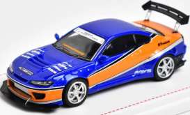 Nissan  - S15 blue/orange - 1:64 - Street Weapon - STF063 - STF063 | The Diecast Company