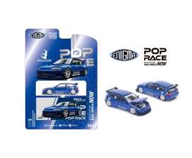 Honda  - Pandem Civic EG6 v1.5 blue - 1:64 - Pop Race Enigma - PRE001 - PRE001 | The Diecast Company