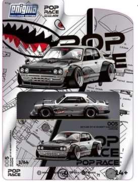 Nissan  - Skyline GT-R V8 Drift silver - 1:64 - Pop Race Limited - PRE005 - PRE005 | The Diecast Company