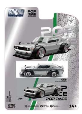   - KPGC0110 Kenmeri Raw Material silver - 1:64 - Pop Race Enigma - PRE006 - PRE006 | The Diecast Company