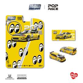 Honda  - Pandem Civic EG6 v1.5 yellow/black - 1:64 - Pop Race Limited - PRE010 - PRE010 | The Diecast Company