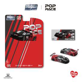 Honda  - Pandem Civic EG6 v1.5 black/red - 1:64 - Pop Race Limited - PRE011 - PRE011 | The Diecast Company