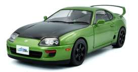 Toyota  - Supra Mk.4 (A80) 1993 green/black - 1:18 - Solido - 1807608 - soli1807608 | The Diecast Company