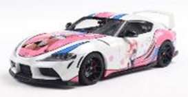 Toyota  - Supra GR 2024 white/pink/blue - 1:18 - Solido - 1809008 - soli1809008 | The Diecast Company